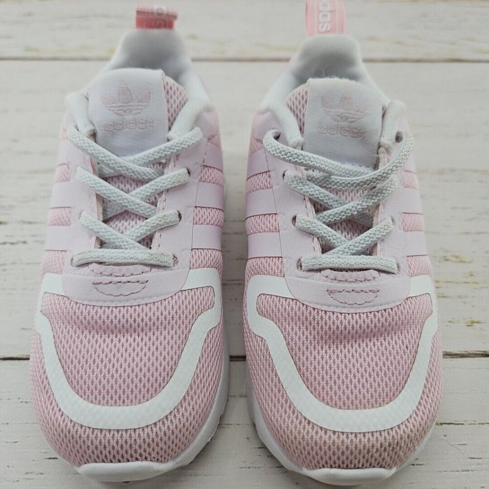 Adidas Multix Girls Shoes Size 6K Toddler Athletic Sneakers Pink Low Top GX4812 - Picture 3 of 10